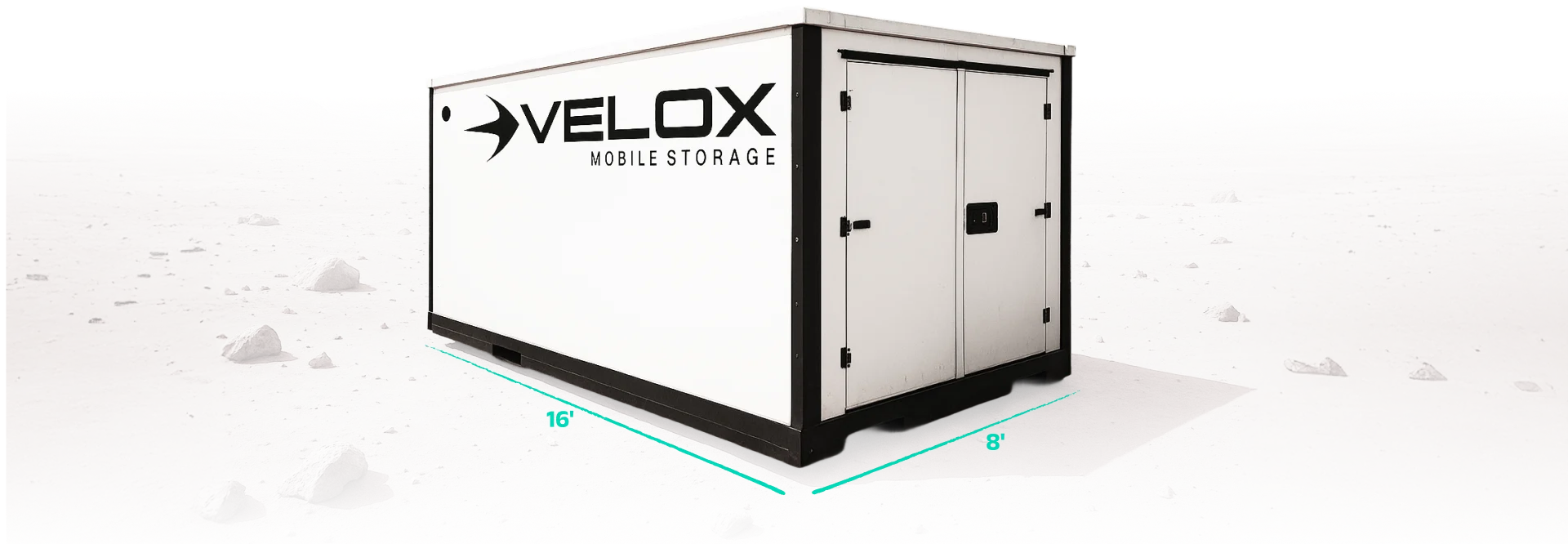 Velox storage container size diagram