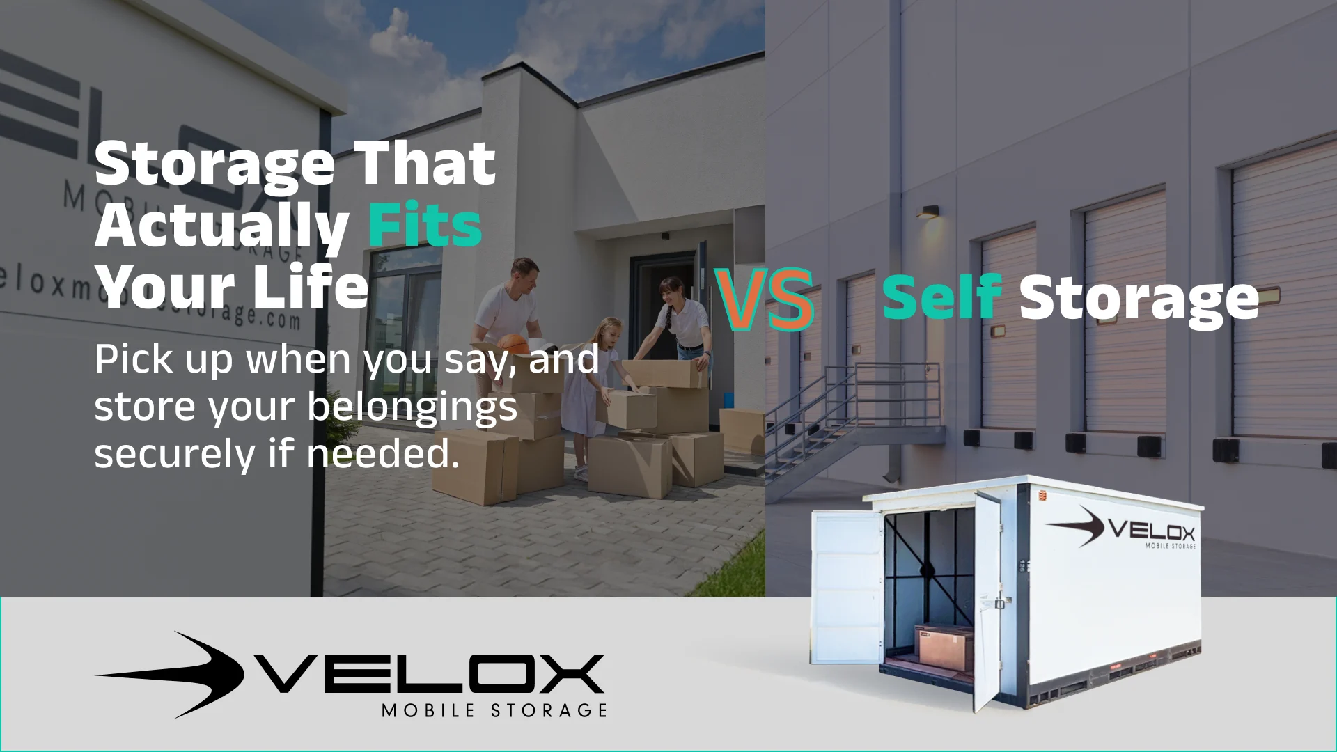 a happy family using velox portable, temperature sensor storage box